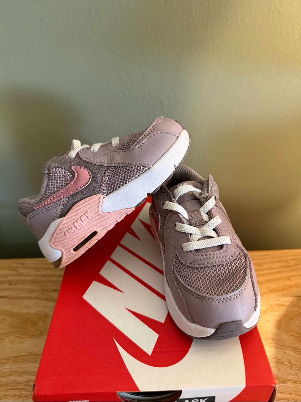 Nike Kids Mauve and Pink Athletic Sneakers